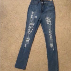 Fashion Nova Distressed Jeans